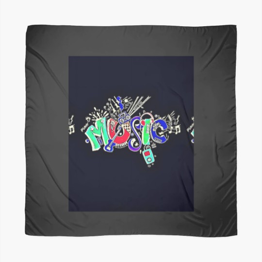 Discover Music Black  Colorful Text 5132 Scarves