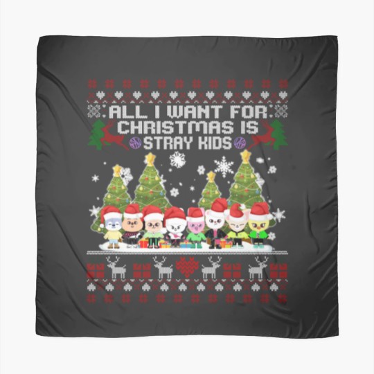 Discover Stray Kids Skzoo Ugly Christmas Scarves, Kpop Christmas Scarves, Cute SKZOO TSweatshirt