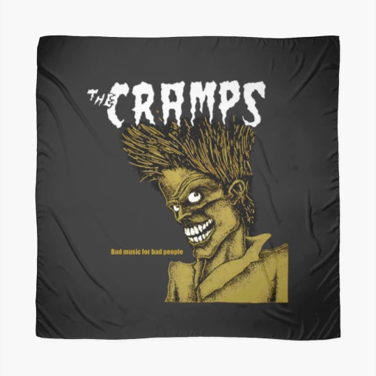 Discover The Cramps Unisex Scarves: Bad Music For Bad People (Black)