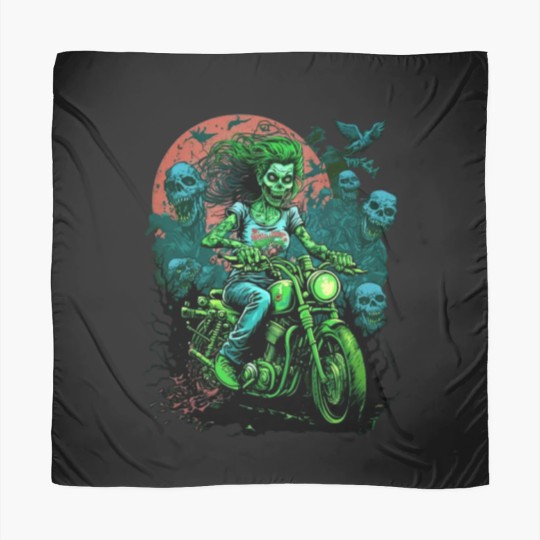 Discover Zombie Girl riding a motorcycle.png American Chopper.png Scarves