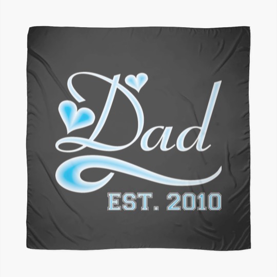 Discover Dad Established 2010 Happy Fathers Day Scarves