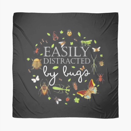 Discover Easily Distracted By Bugs Funny Bug Insects Scarves