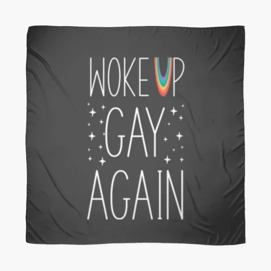 Discover LGBT Pride Rainbow Woke Up Gay Again Stars Scarves