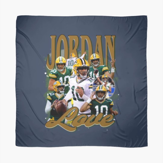 Discover Vintage 90s Graphic Style Jordan Love Scarves, Jordan Love Vintage Scarves, American Football Gift