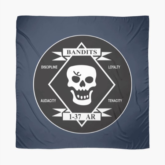 Discover The Bandits - 1st Battalion - 37th Armor Regiment (Clean Style) Scarves