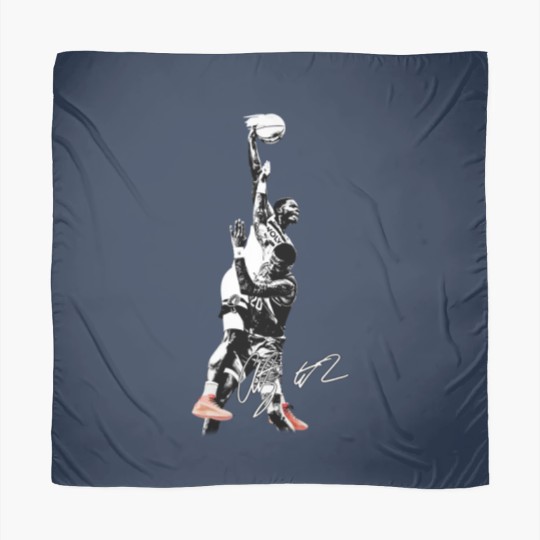 Discover Anthony Edwards Dunk on John Collins Minnesota Scarves