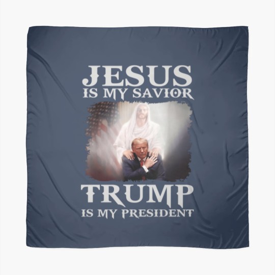 Discover Jesus Is My Savior Trump Is My President Scarves
