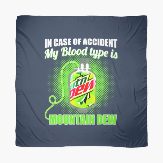 Discover In Case of Accident my Blood Type is Mtn Dew - Mountain Dew - Scarves