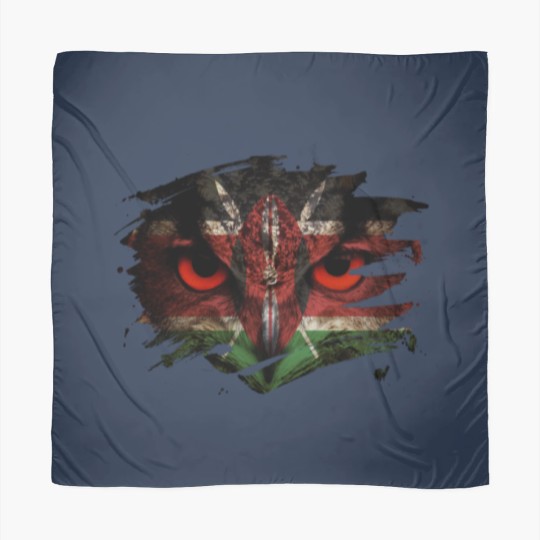 Discover Kenya Flag and Menacing Owl Scarves