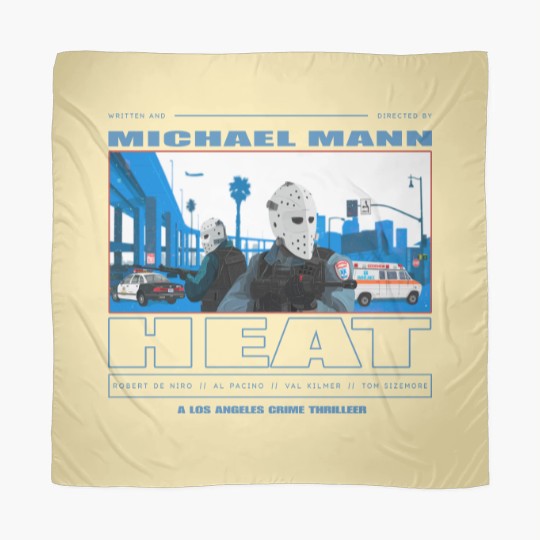 Discover Heat Movie Graphic Scarves, Michael Man 90s Action Film Memorabilia, 1995 Heat Movie Scarves Scarves