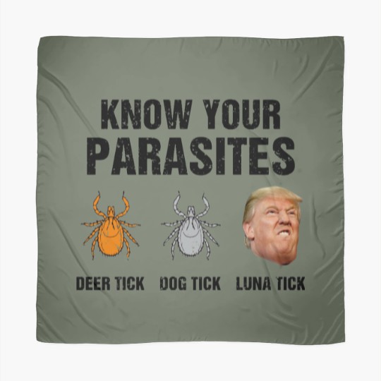 Discover Know Your Parasites Scarf - Deer Tick, Dog Tick, Luna Tick