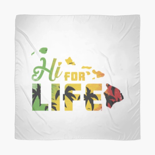 Discover Hawaii For Life Rasta Island Chain Gift traveler Scarves