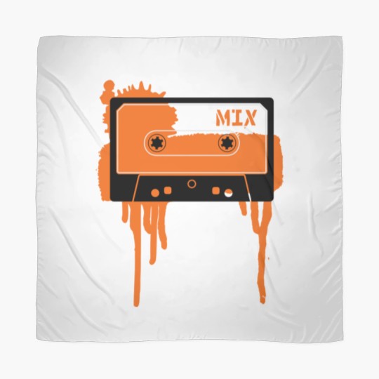 Discover Orange vintage cassette tape Scarves
