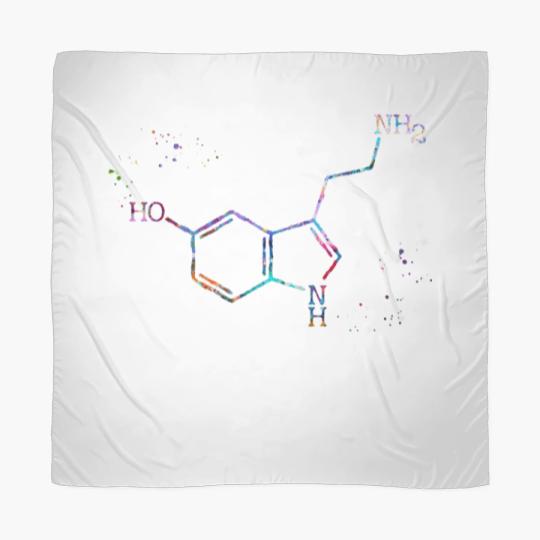 Discover Serotonin Molecule Formula Scarves