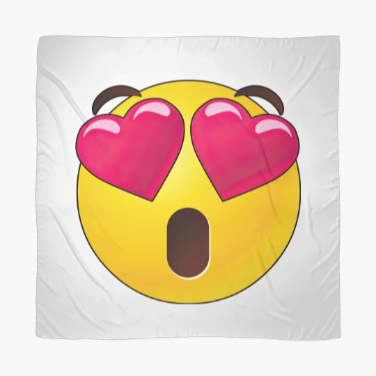 Discover Emoji Heart Eyes Valentines Scarves