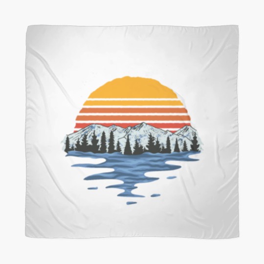 Discover Vintage Lake Winnipesaukee New Hampshire Souvenir Scarves