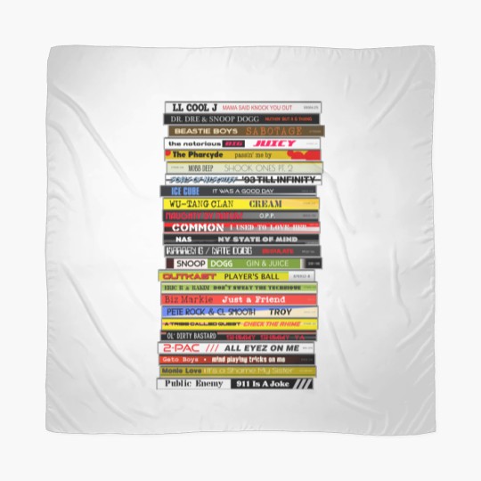 Discover 90s Hip Hop CD Stack - Hip Hop - Scarves