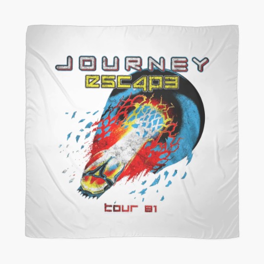 Discover Journey Escape Tour 1981 Rock Band Music Scarves