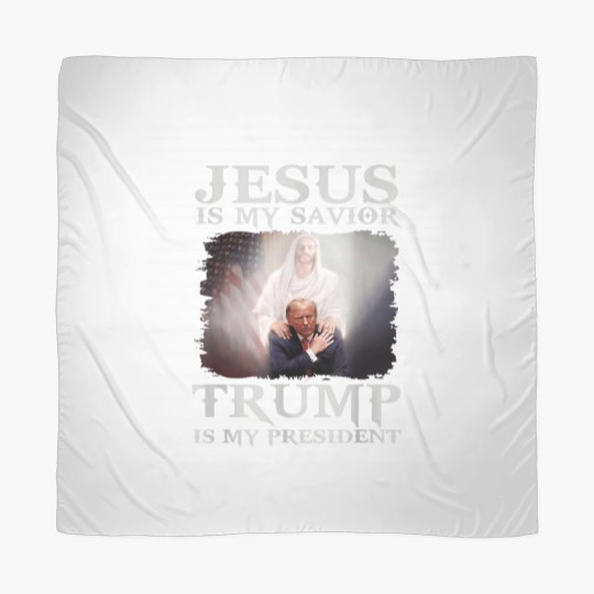 Discover Jesus Is My Savior Trump Is My President Scarves