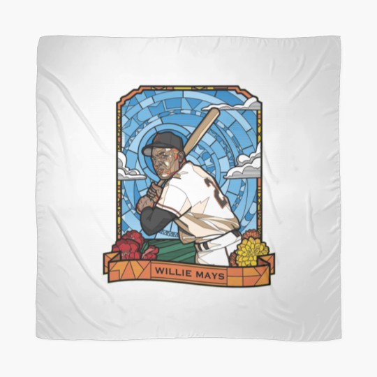 Discover WILLIE MAYS STAINED GLASS - Willie Mays - Scarves