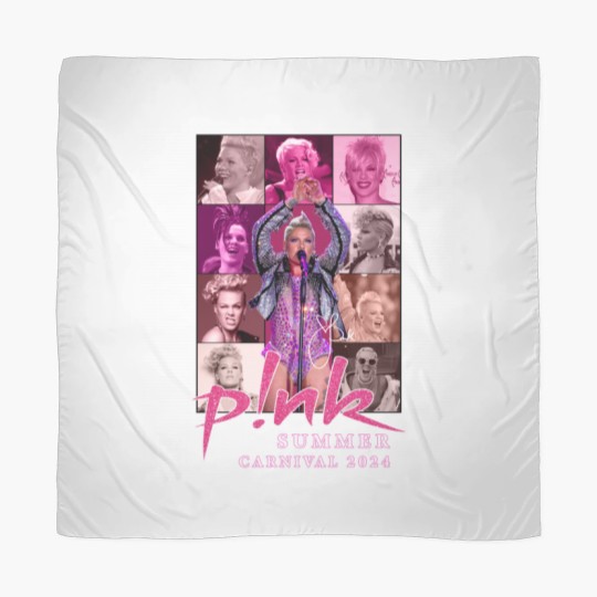 Discover P!nk Scarves, Pink Singer Summer Carnival 2024 Tour Scarves, Concert 2024 Pink Scarves