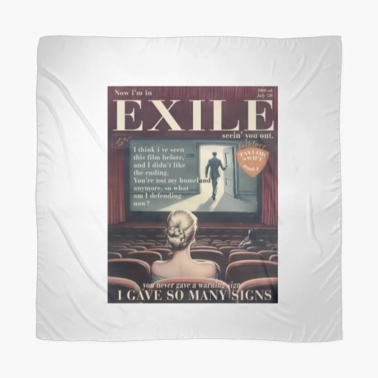 Discover Exile lyric organic cotton Scarves | TS vintage magazine