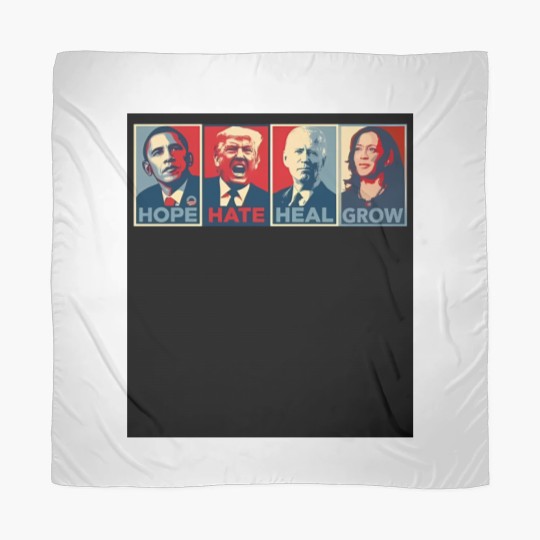 Discover Hope Hate Heal Grow Harris 2024 Scarves