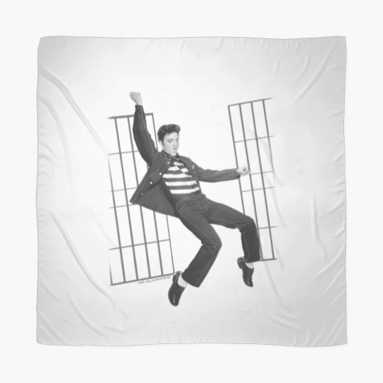 Discover Elvis Presley Jailhouse Rock Scarves Licensed Rock N Roll Music Scarves White