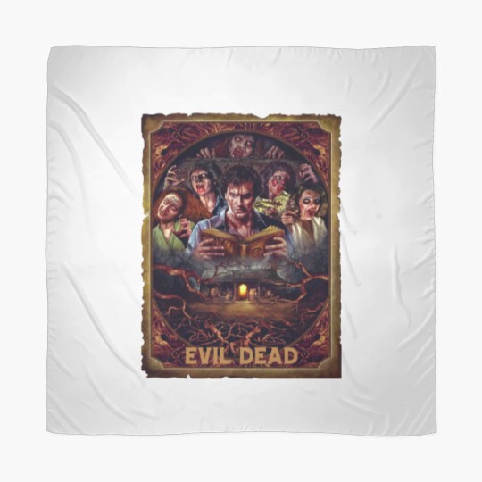 Discover Movie Art, Evil Dead Necronomicon by Peter Panyis, Black Cotton Mens Scarves