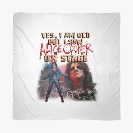 Discover Yes I Am Old But I Saw Alice Cooper On Stage Scarves, Alice Cooper Scarves