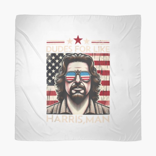Discover Dudes for like Harris Man Scarves, White Dudes for Harris, White for Kamala Harris 2024 Scarves