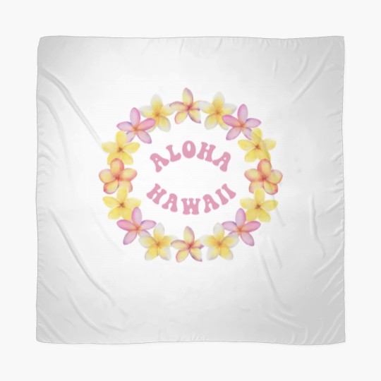 Discover Aloha Hawaii Flower Lei Scarves
