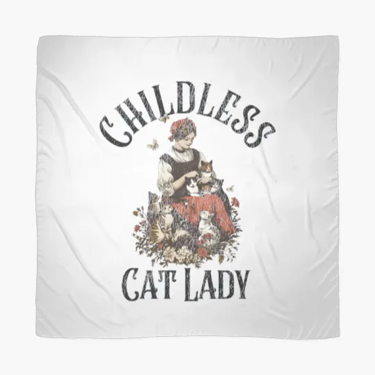 Discover Childless Cat Lady, Kamala Scarves, Harris President 2024, Women Power Scarves