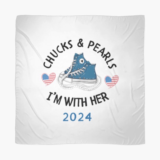 Discover Kamala Harris 2024 - Chucks and Pearls Scarf