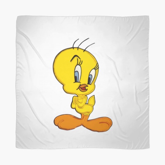Discover Vintage 90s Warner Bros Tweety Bird Scarves XL White Crewneck