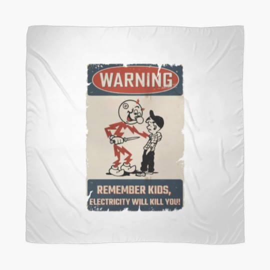 Discover vintage Electricity Will Kill You Kids Scarves