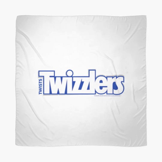 Discover Twizzlers Twists White Blue Logo Distressed Scarves