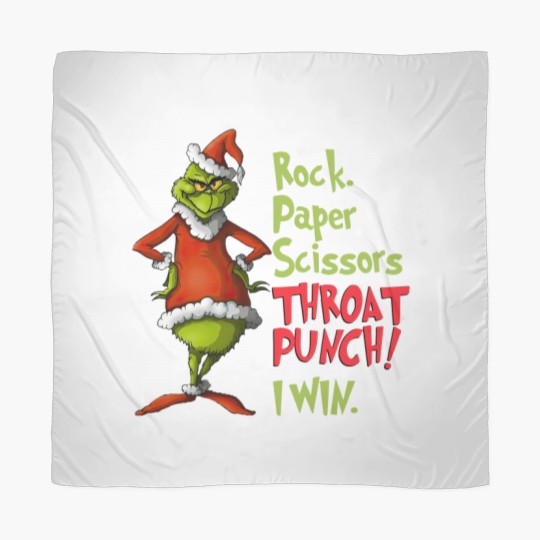 Discover Grin Rock Paper Scissors Throat Punch, Win Scarves, Rock Paper Scissors Scarves