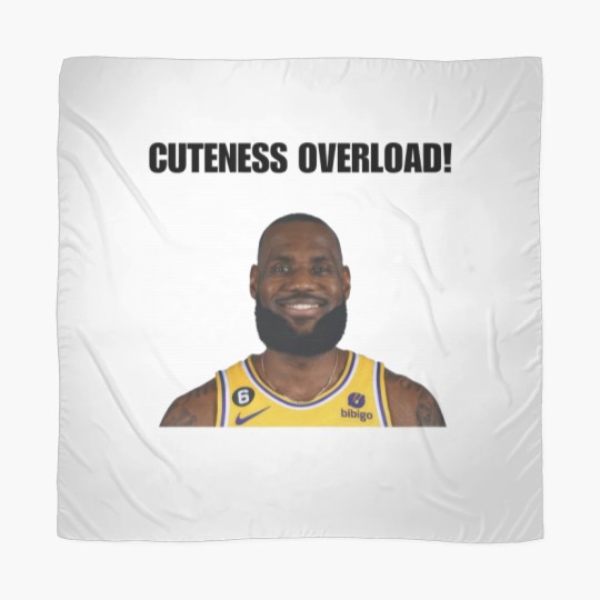 Discover My Glorious King LeBron James Cuteness Overload Scarves - Perfect for Basketball Fans