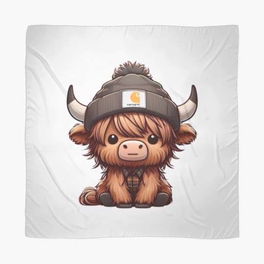 Discover Highland Cow Scarves - Cute Cow Design