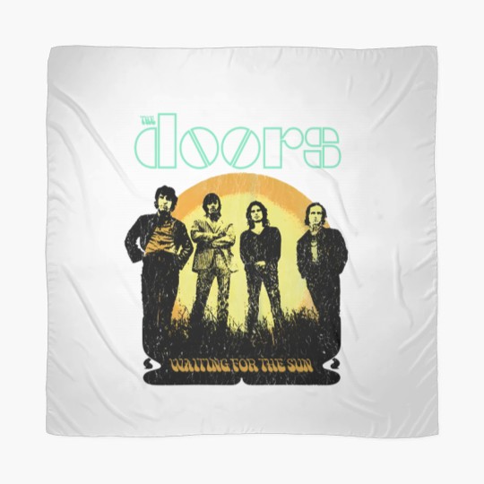 Discover The Doors Waiting for the Sun Jim Morrison Grey Licensed Scarves Scarves Men