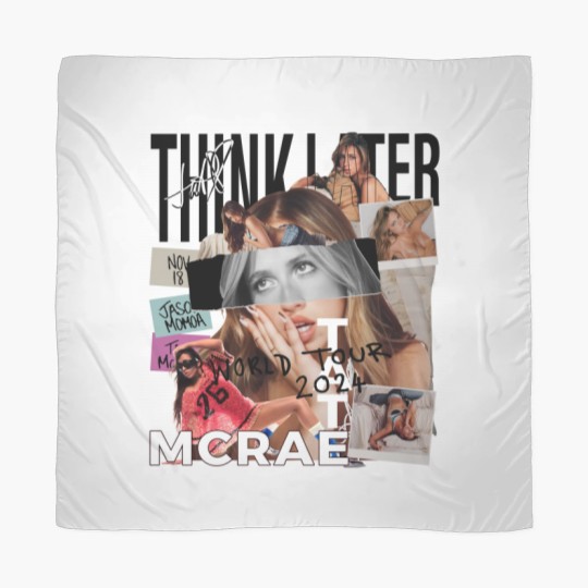 Discover Tate Mcrae Scarves, Think Later World Tour 2024 Scarves