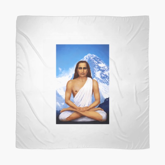 Discover Mahavatar Babaji In Lotus Posture In Himalayas 904 Scarves