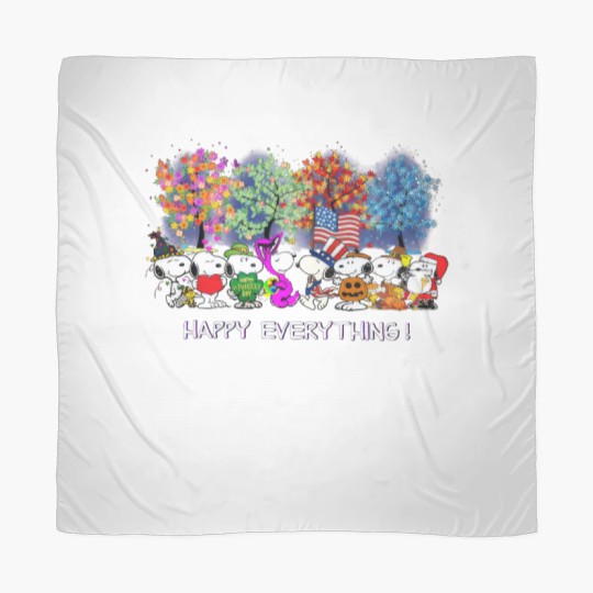 Discover Happy Everything Snoopy Charlie Scarves