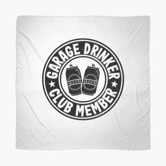 Discover Garage Drinker Club Member Day Beer Drinking Fat Scarves