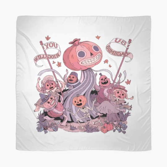 Discover Over The Garden Wall Scarves, Vintage Pottsfield Halloween Pumpkin Scarves