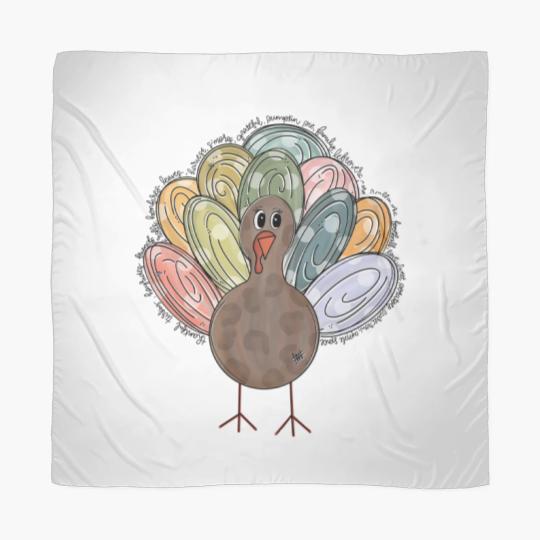 Discover Cute Turkey Fall Thanksgiving Scarves, Thanksgiving Family