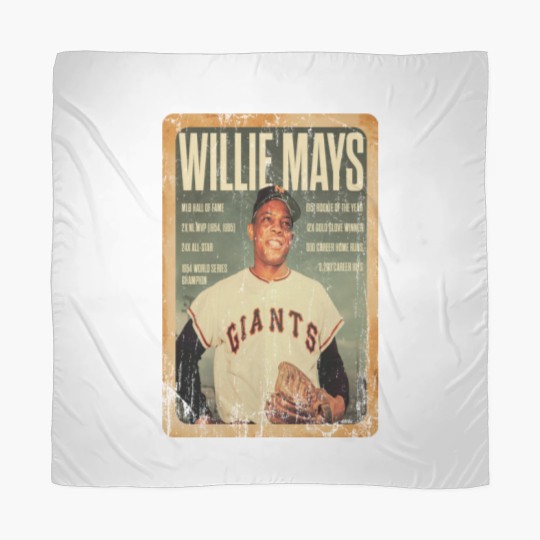 Discover Vintage Willie Mays Baseball Scarves, Willie Mays Tribute Scarves