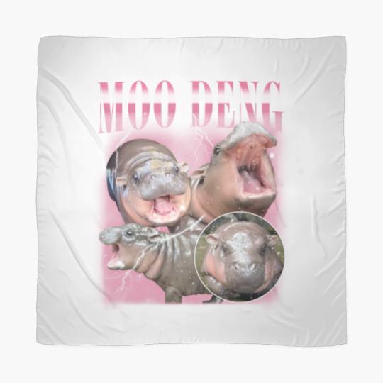 Discover Vintage Moo Deng Scarf
