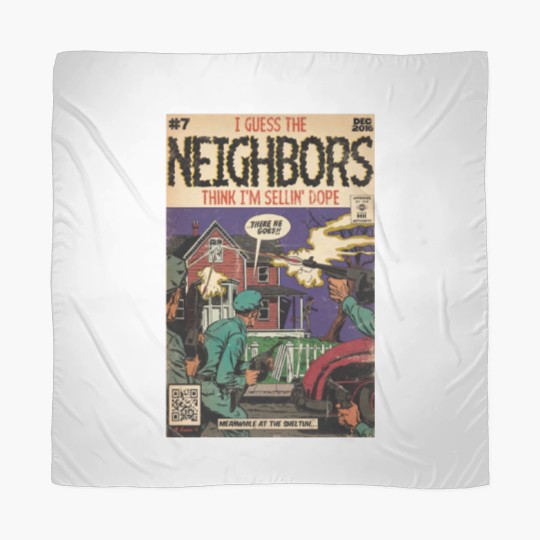 Discover 4 Your Eyez Only Album Neighbors Lyrics - I Guess The Neighbors Think I'm Sellin' Dope T-Shi Scarves